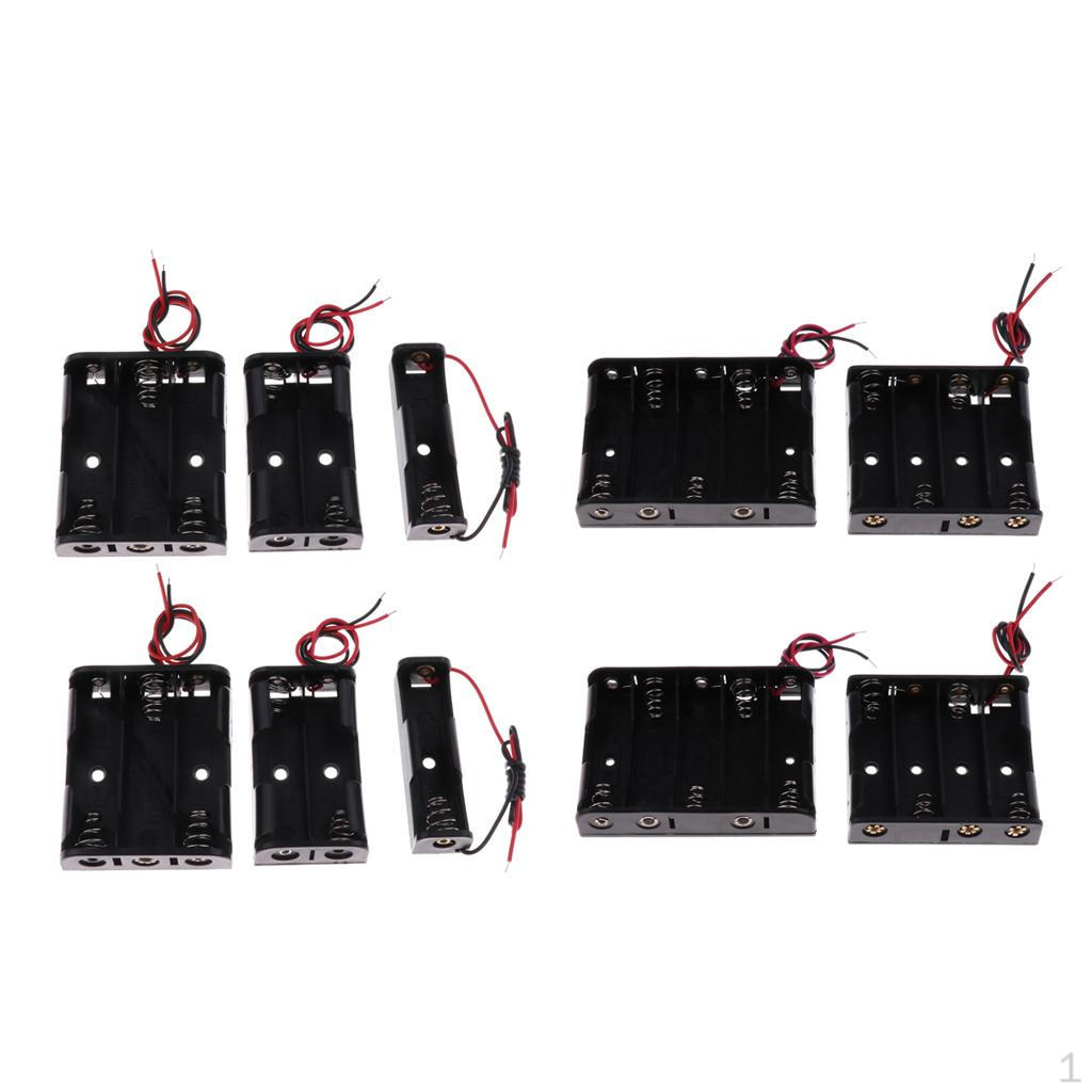 Plastic AA Battery Holder Storage Cases Protective