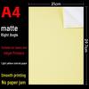 A4 Glossy/Matte Color Self-Adhesive Stickers for Inkjet & Laser Printing