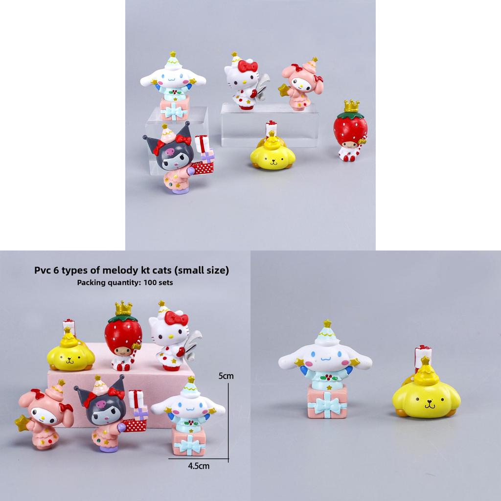 Sanrio Melody Kuromi Pochacco Pvc Collectible Figures For Kids And Collectors