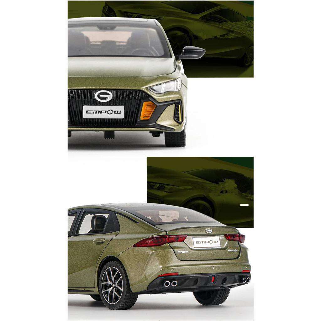 1/24 GAC Motor EMPOW 55 Купе Сплав Модель автомобиля Литой металл Уличные спортивные автомобили Модель автомобиля Звук и свет Симуляция Детская игрушка Подарок