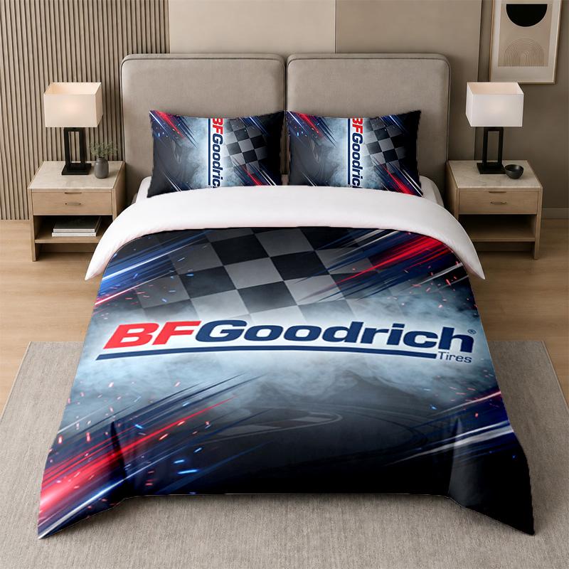 3Pcs Bedding SetBFGoodrich Soft Bed Sheet and Two Pillowcases Home Bedroom Decor