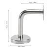 5Pcs Solid Stainless Steel Handrail Brackets Easy Install High Strength Support for Office Corridor Stair Rail