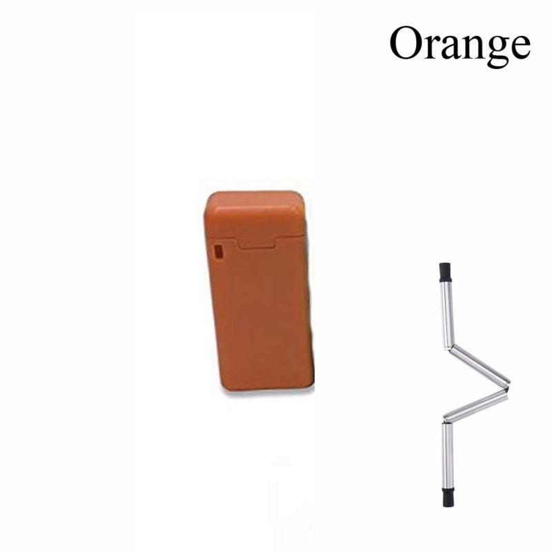 Креативная Портативная Уличная Дорожная Складная Многоразовая Соломинка из Нержавеющей Стали Идеально Подходит для Экологичных Приключений