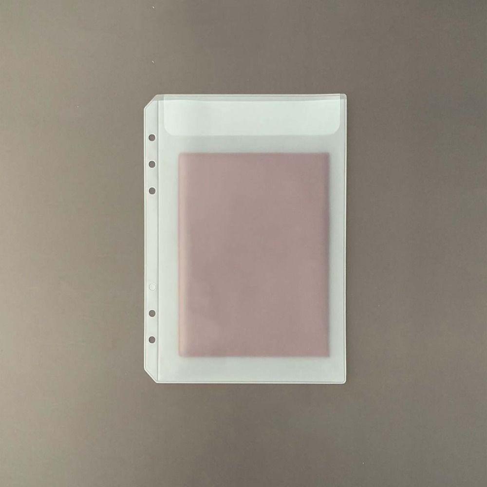 10Pcs PVC Spiral Binder Divider Page Separator Spiral Binder Envelopes Zipper Folders  Photocards