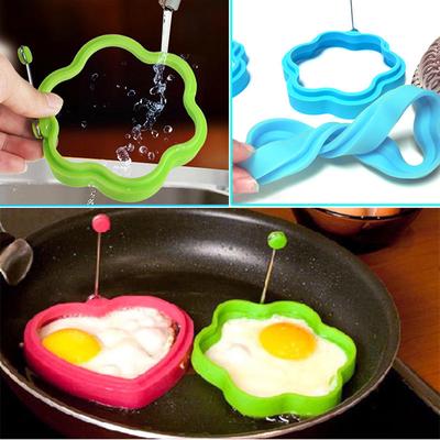 Креативная форма цветка, силиконовая форма для омлета, форма для жарки яиц, форма для приготовления яиц, необходимая форма для завтрака