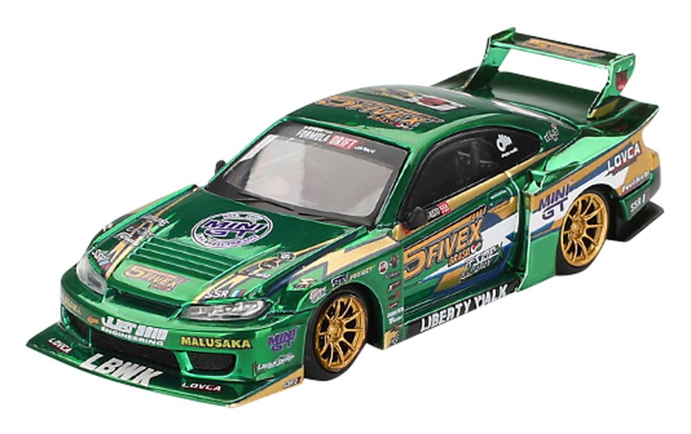 MINI GT 1/64 Scale Nissan LB-Super Silhouette Silvia S15 2024 LBWK Fausto Racing (Right-Hand Drive) Finished Model MGT00858-R