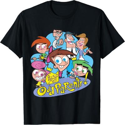 Футболка с изображением персонажей мультсериала Nickelodeon «Волшебные родители»
