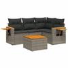 VidaXL Salon de Jardin avec Coussins 5 pcs, Canapés de Terrasse, Ensemble de Meubles de Patio, Mobilier d'Extérieur, Gris 3226781