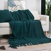Nordic Knitted TV Blankets Bed End Decor Drop Ship Shawl Sofa Blanket with Tassels Scarf Sofa Emulation Fleece Throw Blanket
