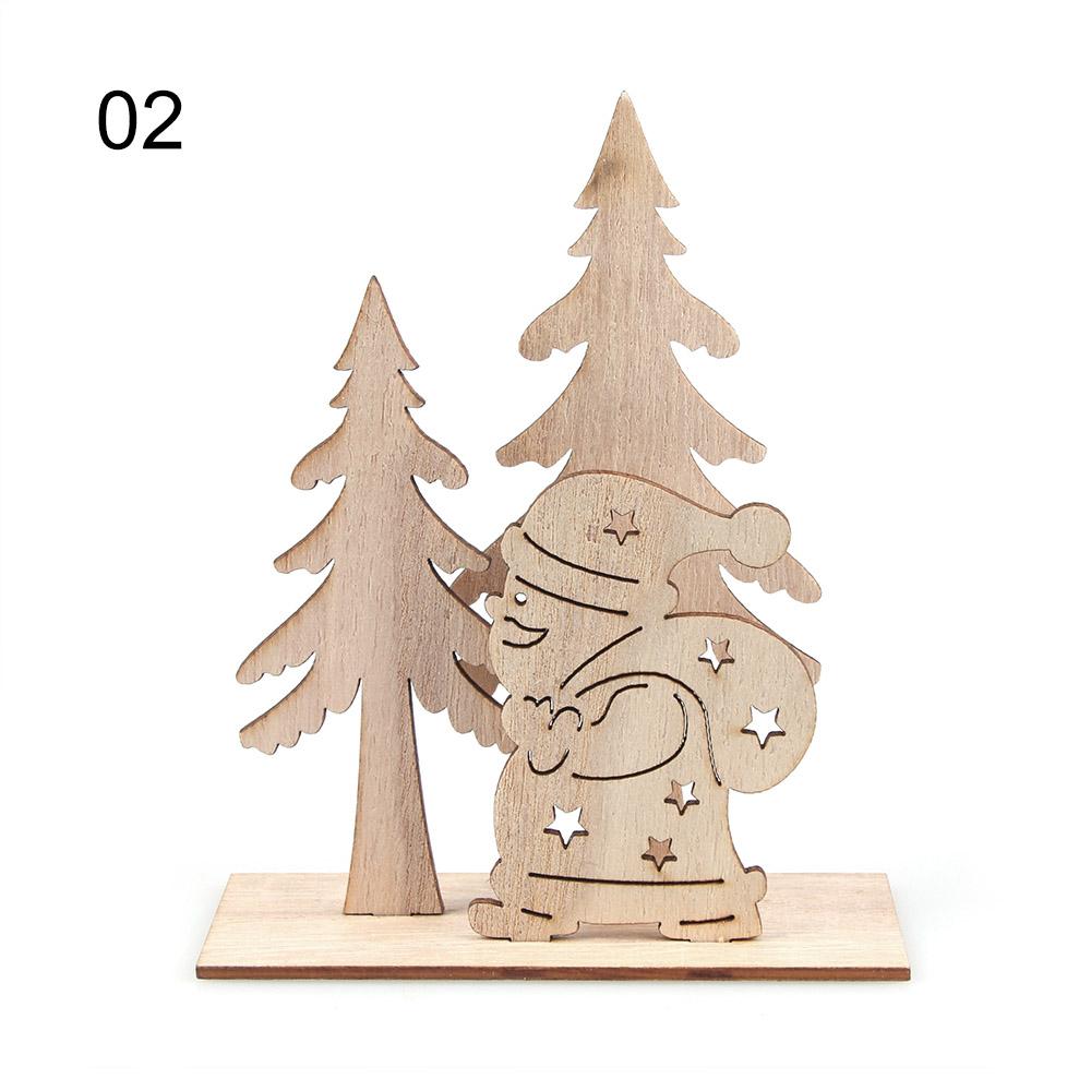 1 шт. Новые деревянные срезы, поделки на рождественскую елку с креативными деревянными звездами для рождественских украшений для домашней вечеринки