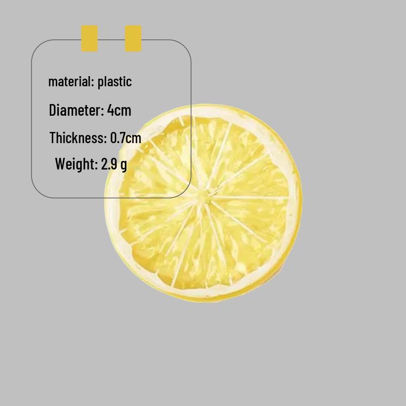 Имитация дольки лимона, модель фейкового фрукта для фотографии и домашнего декора