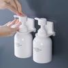 Adjustable Dispenser Bottle Holder Wall Mounted Adhesive Shampoo Lotion Hand Soap Bottle Hanger Bathroom Storage Rack