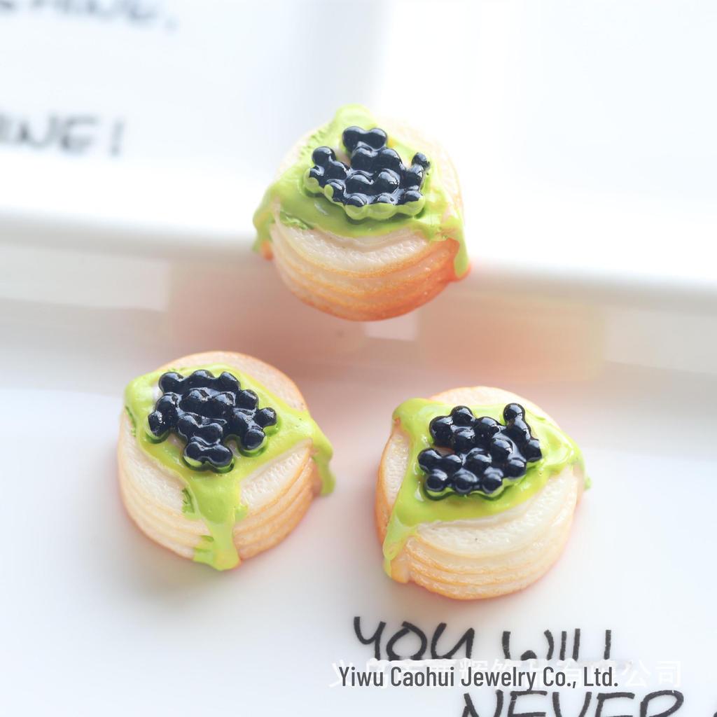 Realistic Rose Cake Food Play Cream Glue Mobile Phone Case Keychain Pendant Resin Jewelry Accessories