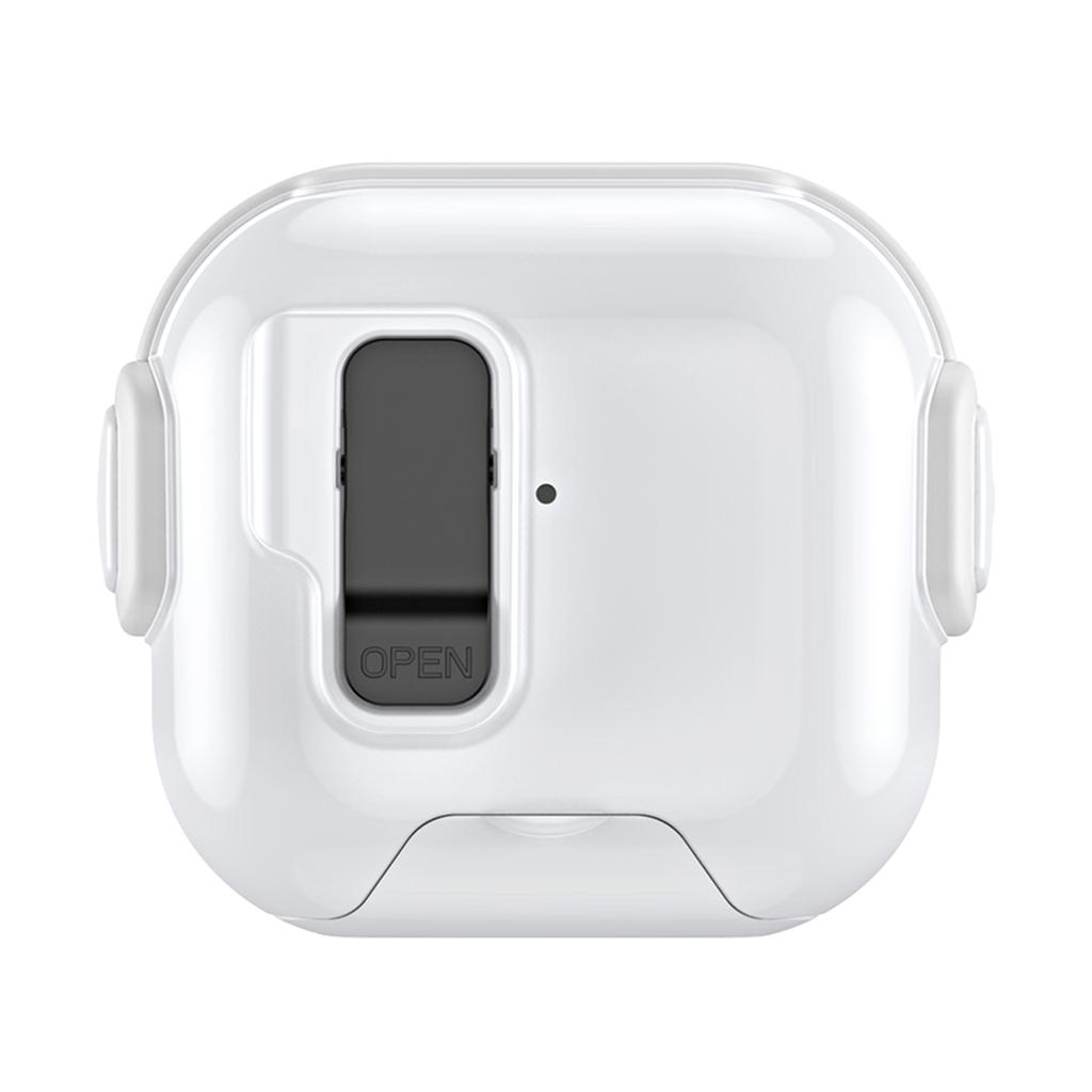 For AirPods 4 Case with Phone Stand Function TPU PC TWS Earbuds Protective Cover