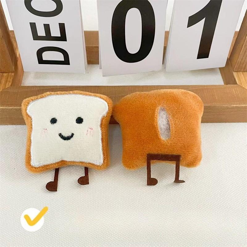 Plush Cartoon Bread Dolls Fabric Accessories Bags Backpacks Hanging Decorations Handmade DIY Materials Accessories Backpacks Plush Pendants Brooches