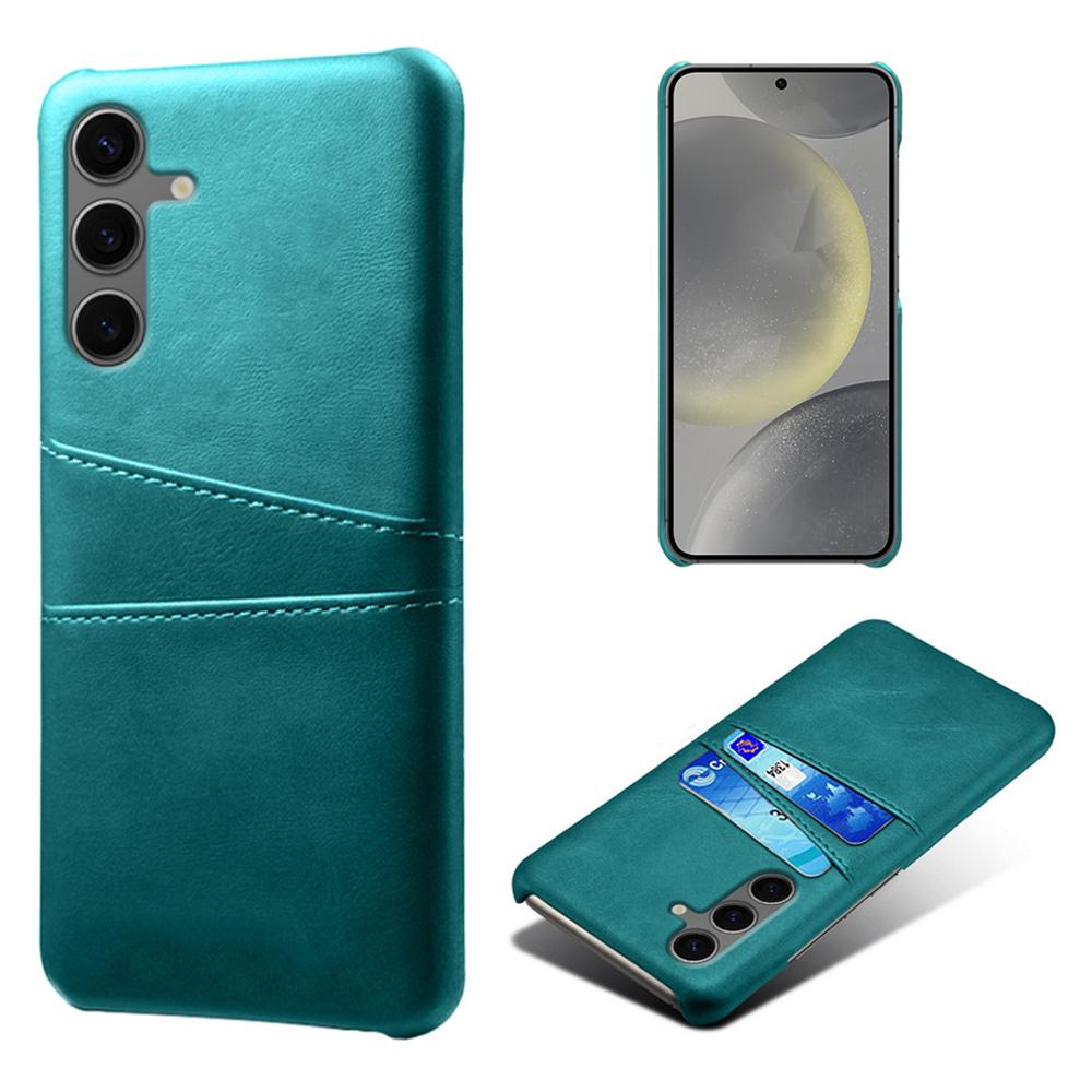 For Samsung Galaxy S24 FE Case Dual Card Slots PU Leather+Hard PC Phone Cover