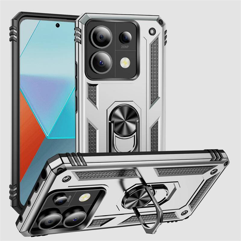 Применимо к чехлу для мобильного телефона Xiaomi Redmi note13Pro military armor, чехлу-подставке для note12, защитному чехлу для note11