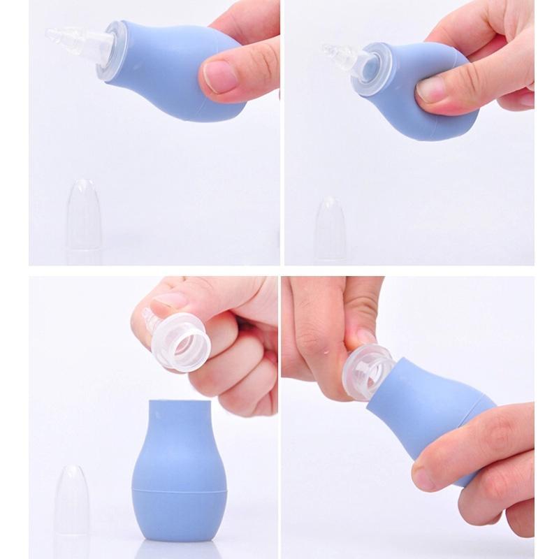 Портативный детский назальный аспиратор для младенцев и малышей, очиститель носовой слизи, соплей, вакуумный отсасыватель, помпа CLE