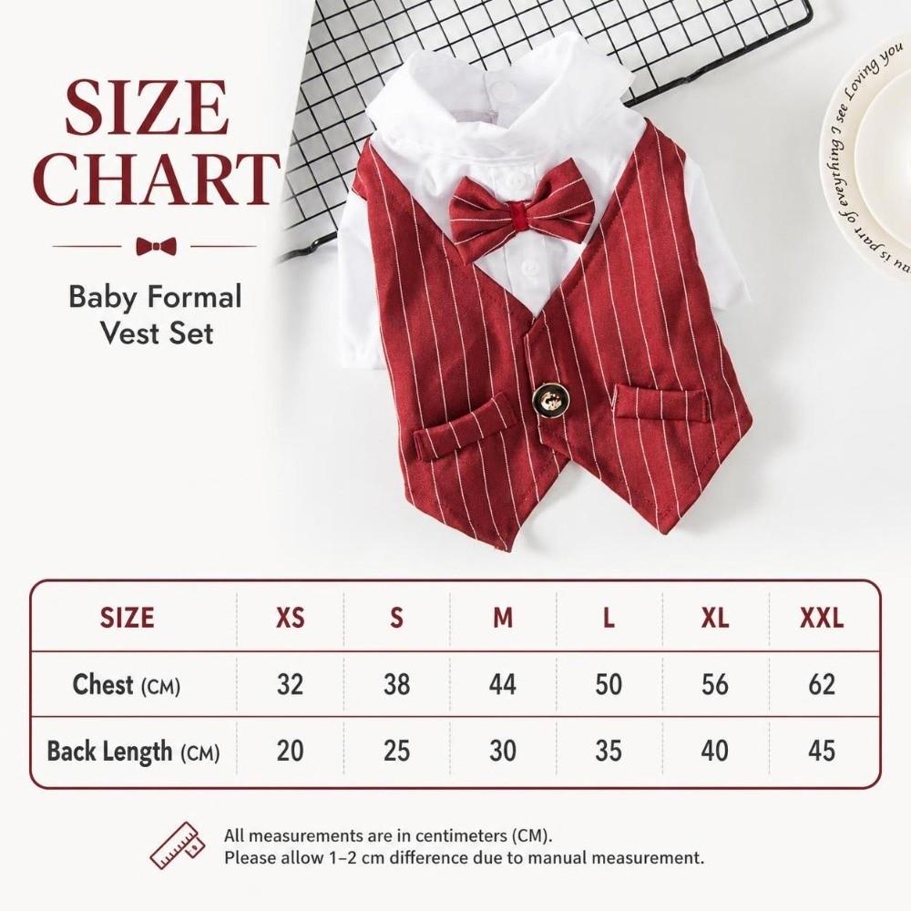 Lightweight Pet Tuxedo Outfit Button Closure Small Dog Clothes Dog Costume Vest Wedding Ceremony