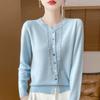 Women's 30% Cashmere Cardigan - Soft & Warm Wool Blend Sweater