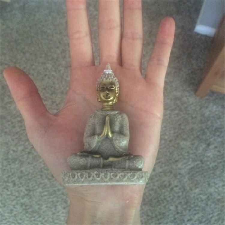 Буддийская скульптура Статуя Украшение для дома Медитирующий Дисплей Буддийский Домашний Декор