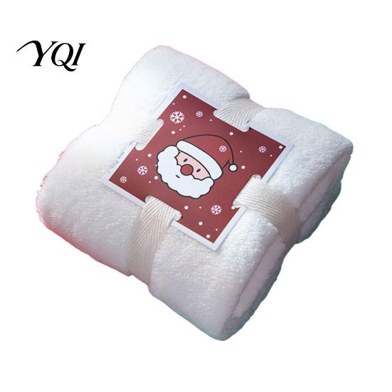Xmas Gift Box Sets Christmas Towel, Soft Coral Fleece Decorative Red/Green/White Hand Towel for Washcloths Holiday Bathroom and Kitchen Decor,