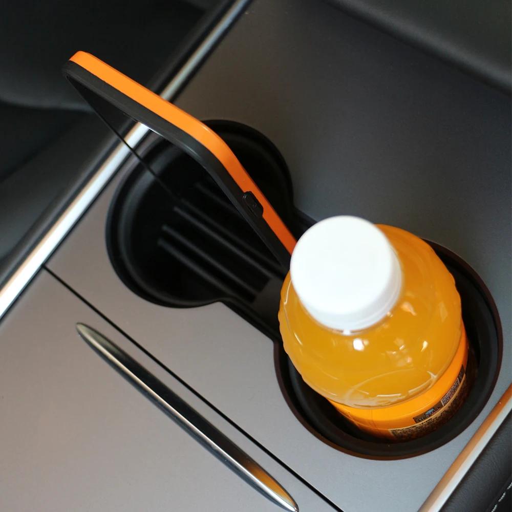 For Tesla Model 3 2017-2025 for Model Y 2019-2025 Water Cup Holder Insert Ashtray Bottle Storage Box Organizer Accessories
