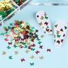 Holographic Laser Nail Decoration 12 Grids Plum Christmas Series Butterfly Nail Glitter Sequins