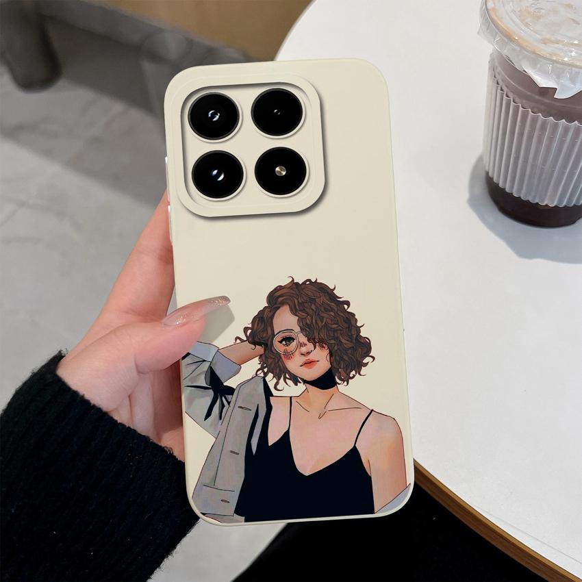 Модный силиконовый чехол для телефона для Xiaomi 17 14 14T 15 15T Pro Poco C71 C75 M7 M8 F7 F8 Премиальный противоскользящий прочный корпус для Xiaomi Capa