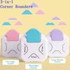 3 In1 Mini Round Corner Cutter Corner Durable Rounder Punch R4/R7/R10mm Paper Trimmer Round Corner DIY Paper Cutter Card