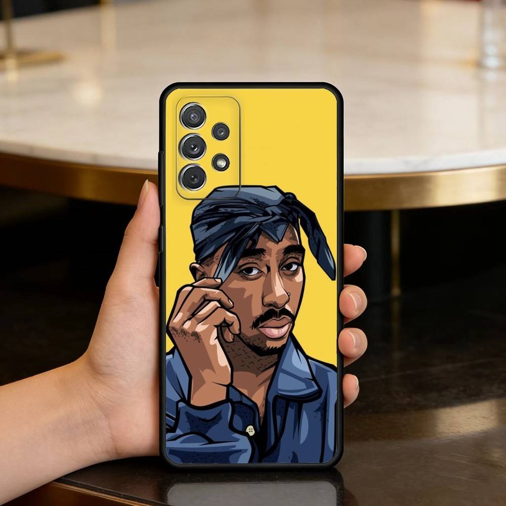 Чехол для телефона рэпера 2Pac, певца, для Samsung Galaxy A73, A72, A71, A70, A53, A52, A51, мягкий силиконовый черный чехол