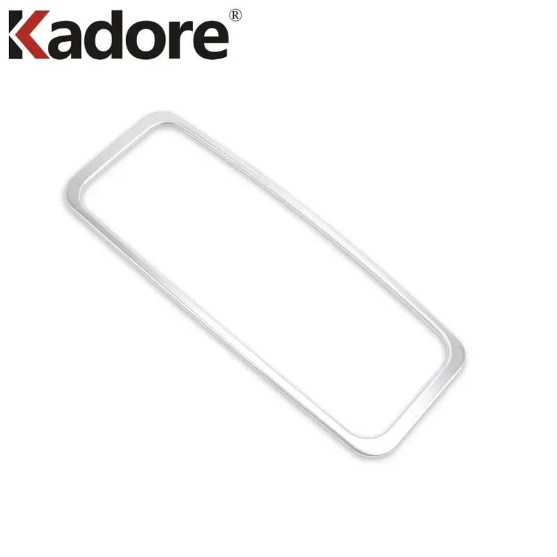 Car Armrest Box Rear Water Cup Holder Frame Cover Trim For Nissan Murano 2015-  Stainless Steel Interior Accessories