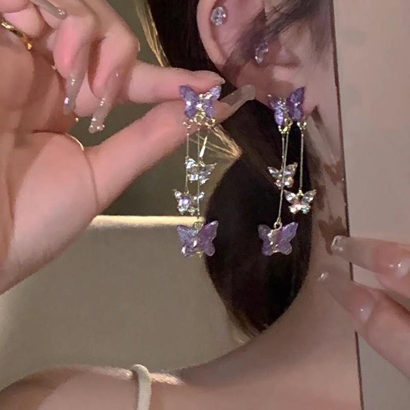 Вайб острой девчонки: 2025 Милые и Крутые Нишевые Серьги-кисточки - Шикарный и Стройнящий Длинный Дизайн