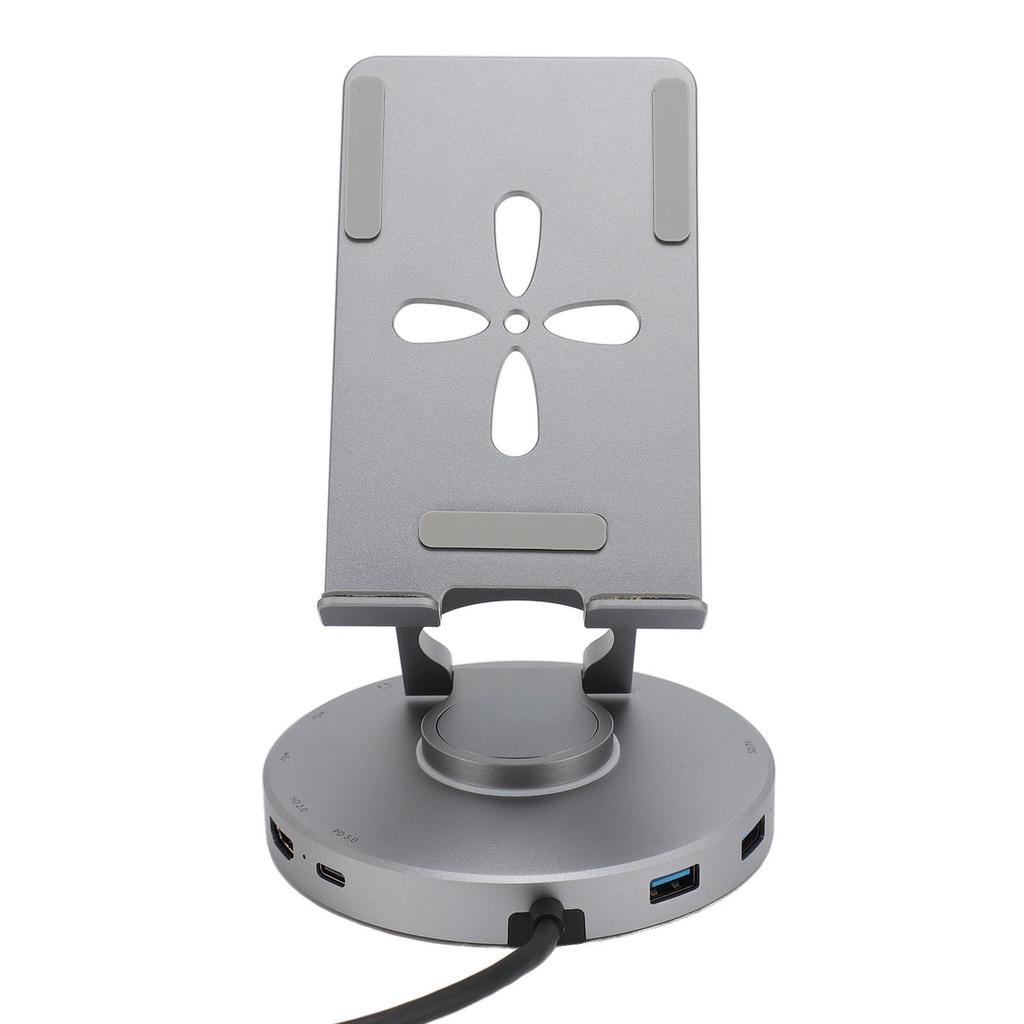 10 в 1 USB C HUB Подставка вращающаяся подставка для планшета типа C с 4K HD мультимедийным интерфейсом USB C 2.0 3.0
