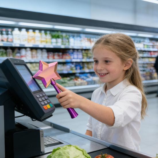 Выдвижная Звездная Палочка для Tap-to-Pay, Напечатанная на 3D-принтере, Волшебная Контактная Платежная Палочка, Оригинальный Держатель для Кредитных Карт в Стиле Волшебника для Взрослых