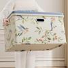 Large Capacity Peony Pattern Storage Box Folding Car Storage Container  Down Jacket