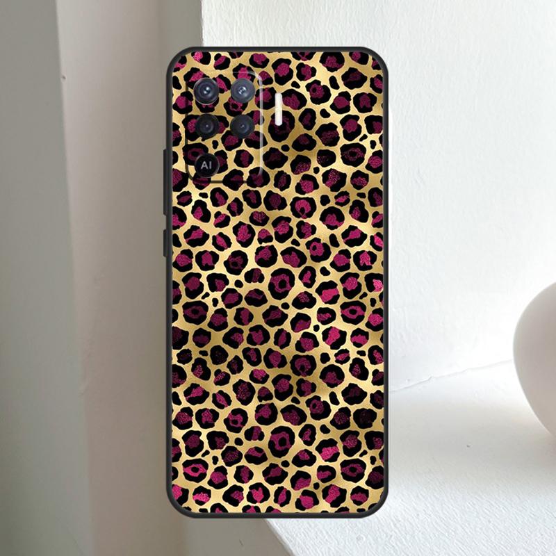 Роскошный леопардовый чехол для OPPO A80 A60 A40 A5 A6 Pro A15 A17 A57 A16 A76 A96 A18 A38 A58 A78 A98 A54 A74 A94