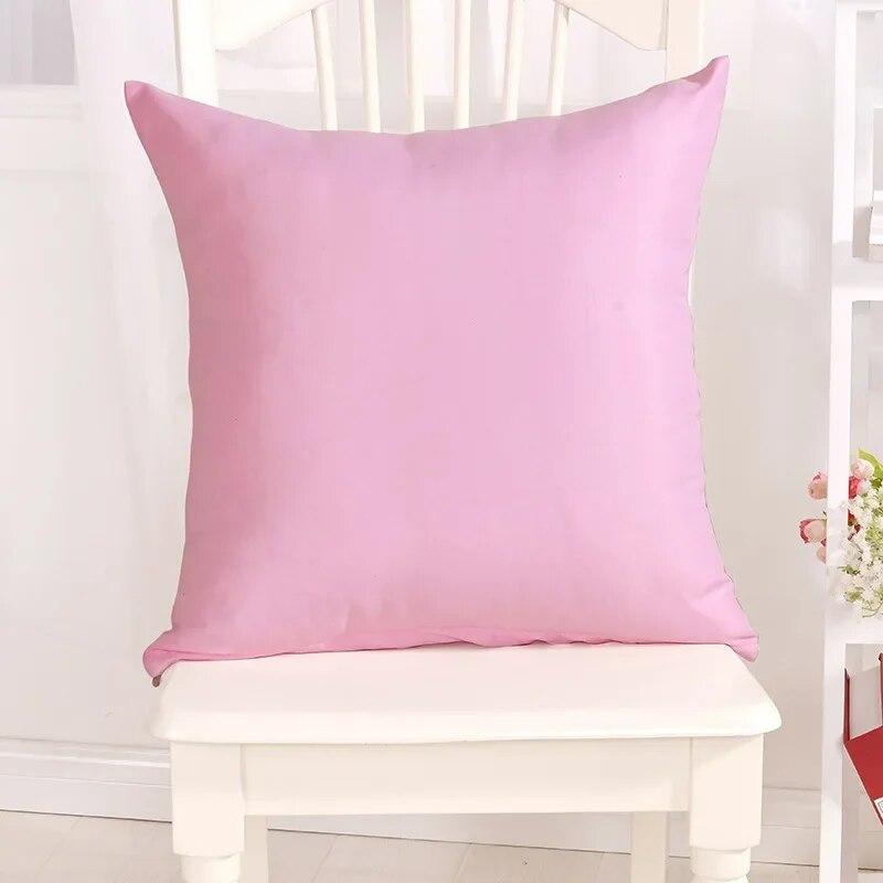 Candy Colored Pillowcase Solid Color Throw Birthday Decorative Funda De Almohada Kussensloop