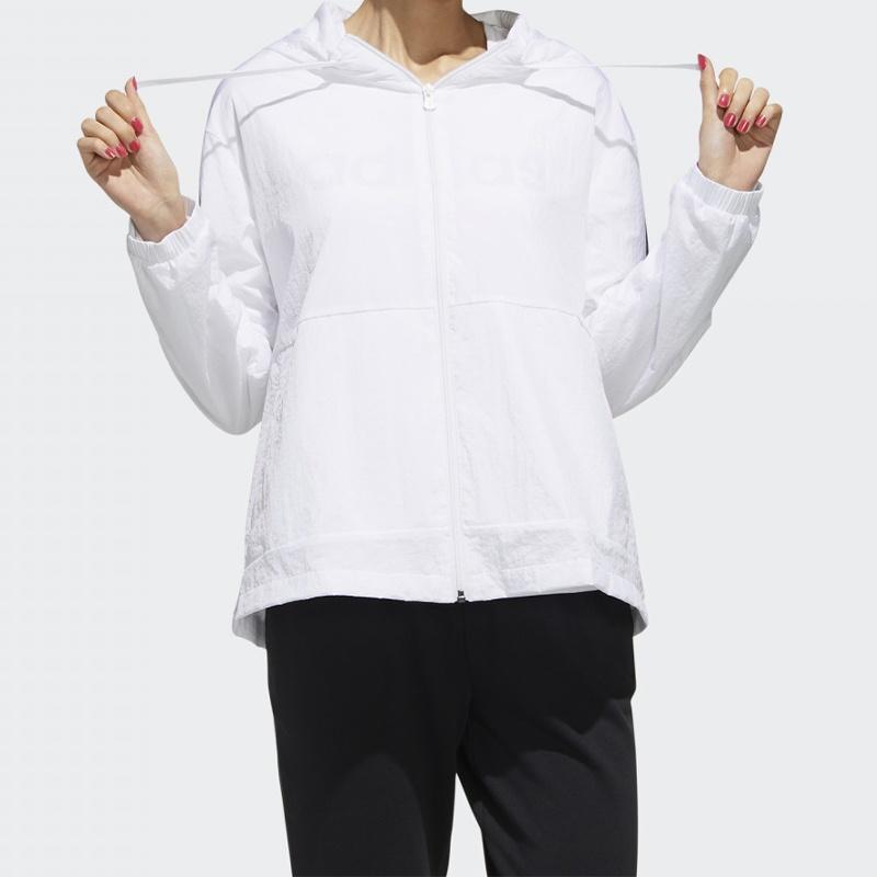 (WMNS) adidas neo Printing Hooded Jacket White Women's FP7472