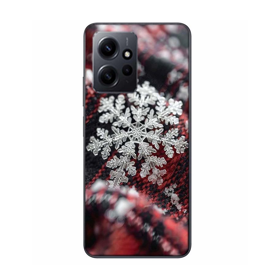 Snowflake Winter White Snow Christmas Phone Case For Redmi Note 14 15 Pro 5G 13 12 Pro Plus 11 11T 11E 11S 10 Pro 10S 9 9S Cover