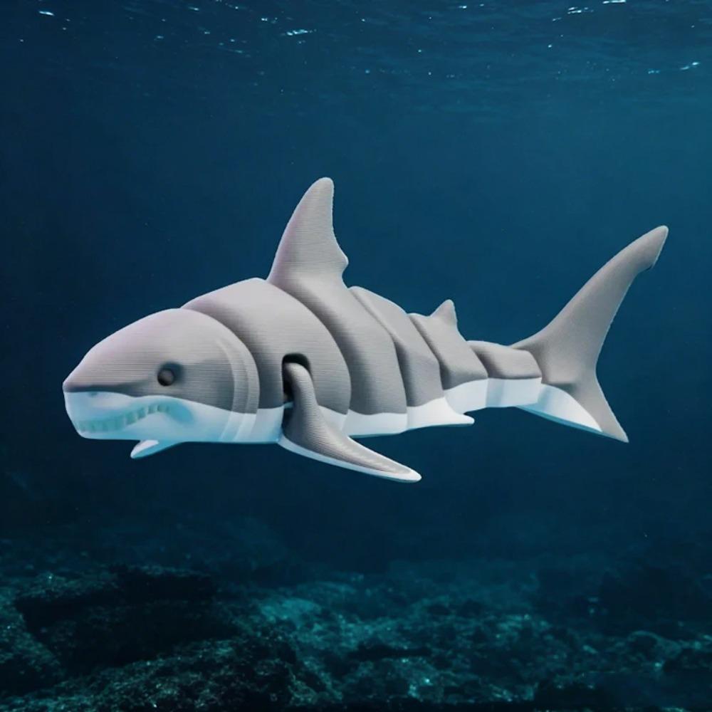 3D-печатная модель сустава мелкого животного, гибкая имитация акулы, косатки, украшение для дома, идеальный подарок для друзей, семьи