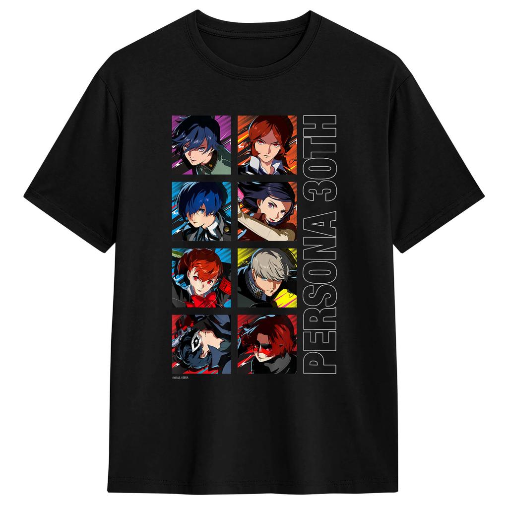 Awesome ATLUS Persona 30th Protagonist Series Legacy Stack TShirt for Unisex Cotton T Shirts Short Sleeve Tee Shirt Summer Clothes
