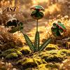 Outdoor Decorative Plant Ornament Venus Flytrap Garden Stake, Metal Carnivorous Yard Art Ornament, Funny Waterproof Sign Lawn Patio Flower Bed