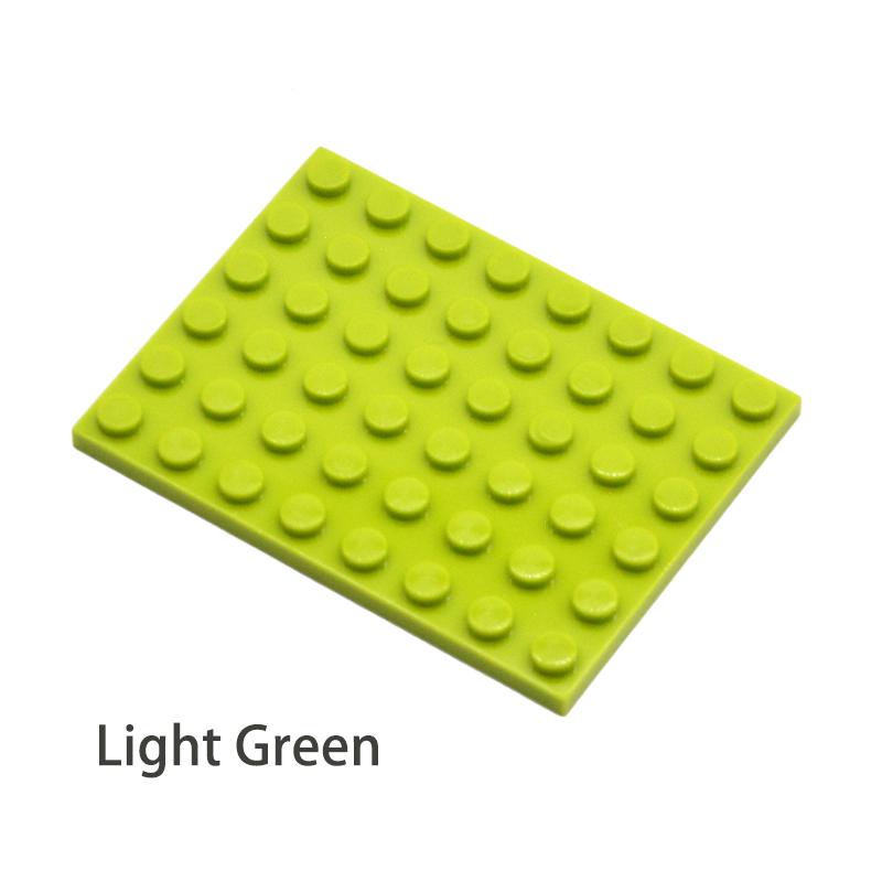 10 шт. DIY строительные блоки тонкие фигурки кирпичи 6x8 точек 12 цветов образовательный творческий размер совместимы с 3036 игрушками для детей