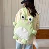 Little Frog Doll Backpack Bag Cute Cute Cartoon 2025 Versatile Student Leisure Single Shoulder Oblique Span Bag Tide
