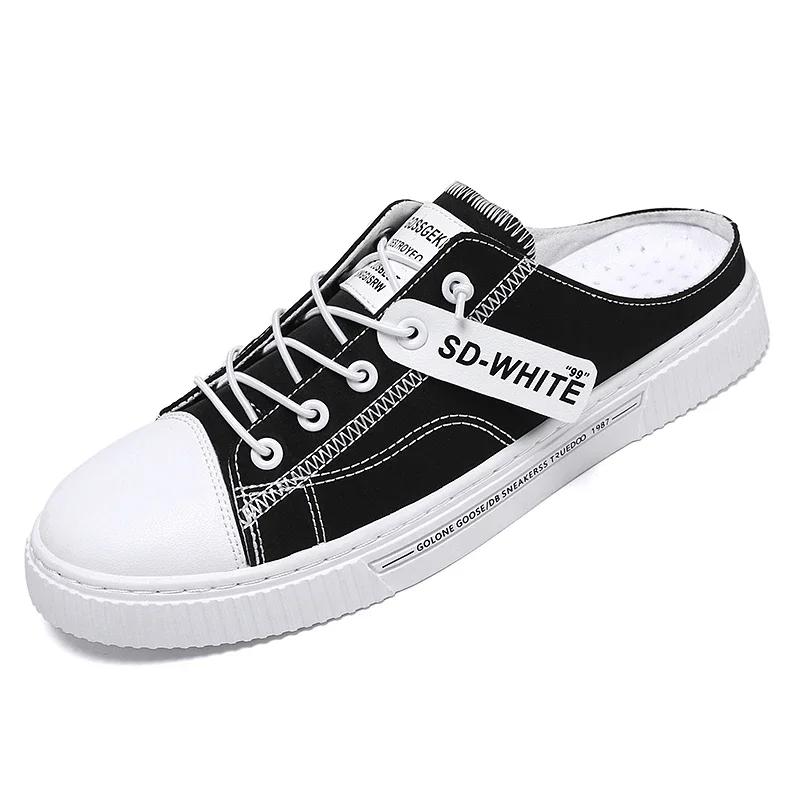 Fashion 2024The New Men's Breathable Casual Slippers Outdoor Shoes Soft Luxury Black Gray Green Fashionable Summer Highqualitymen Shoes