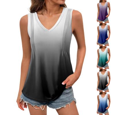Женская майка для девочек, однотонный повседневный топ, топы на бретелях для женщин, свободные топы без рукавов, струящиеся