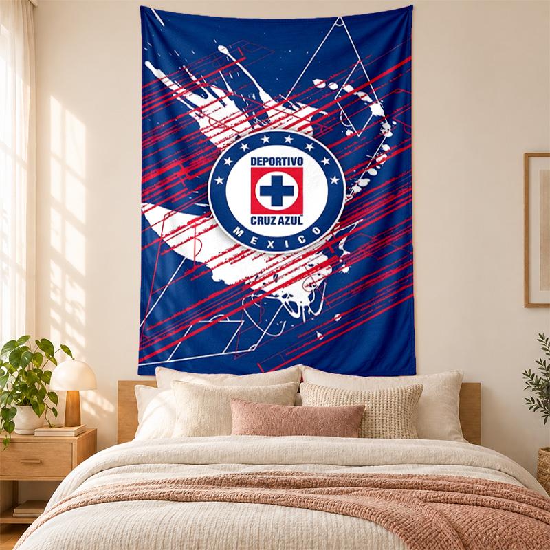 CruzAzul Tapestry highquality for decorating living room bedroom dorm walls ideal as bedroom wallart orholiday gift