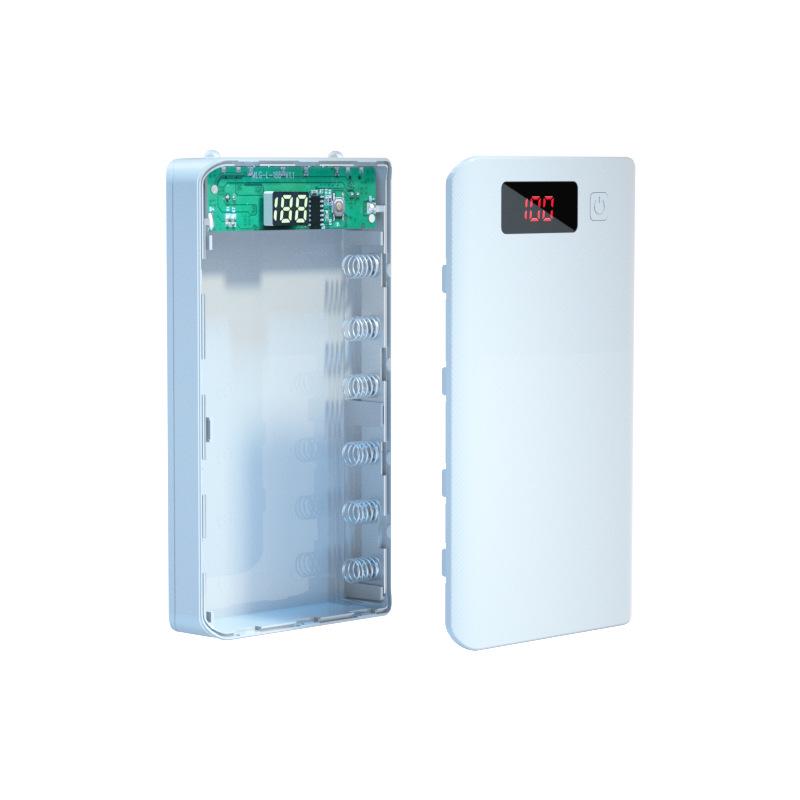 Набор Power Bank без пайки на 6 ячеек с двойным входом и светодиодным дисплеем