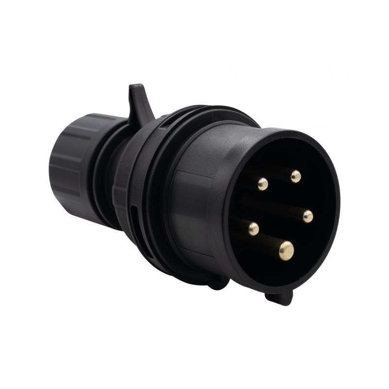 Wtyczka Siłowa 16A/5P 380V-415V /Fe/ Ip44 Czarna F7.0159